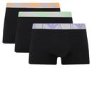 Комплект боксеров Emporio Armani с цветынм логотипом, 3 штуки - фото