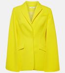 Креповый блейзер hadley с накидкой Safiyaa, желтый - фото