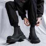 Ботинки Челси мужские черный Weishibangwei - фото 9