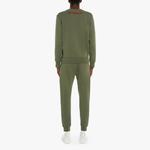 Свитшот с логотипом Alexander McQueen, зеленый - фото 4