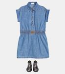 Джинсовое платье Brunello Cucinelli Kids, Vintage Denim - фото 2