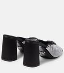 Босоножки из атласа с декором Prada, Cristal - фото 3