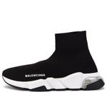 Кроссовки speed sneaker 'clear sole - black' Balenciaga, черный - фото