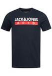 Футболка Jack & Jones Print ELEMENTS TEE SS CREW NECK, цвет Total Eclipse - фото