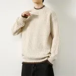 Мужской свитер O-Neck Solid Color Dndrdhfb - фото 2