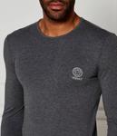 Лонгслив Versace Regular Fit, серый - фото 4