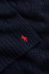 Шерстяной шарф Polo Ralph Lauren, темно-синий - фото 3