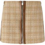 Мини-юбка Checked PINKO, хаки - фото 3