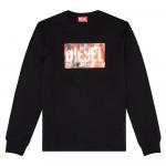 Футболка с длинным рукавом Diesel Just L6, черный - фото 3