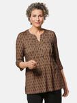 Блуза Goldner, коричневый - фото 2