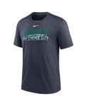 Мужская футболка Heather Seattle Mariners Home Spin Tri-Blend Nike, синий - фото 3