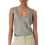 Блестящий топ из серого шпона CLOSED - фото 4