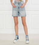 Джинсовые шорты в цвете гелита Regular fit Hugo, синий - фото