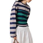 Полосатый топ MIU MIU, зеленый - фото 6