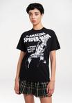Принт на футболке MARVEL COMICS SPIDERMAN SPIDEY LOGOSHIRT, черный - фото 6