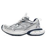 Массивные кроссовки унисекс низкие бело-сине-черные BASLS - фото 2