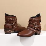 Женские западные ботинки MRKEWUNEY, 69 Brown - фото 6