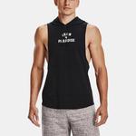 Худи Under Armour Project Rock Gym Hoodie Sleeveless 'Black' - фото 4