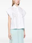 TWINSET рубашка с вышивкой, белый - фото 3