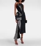 Платье макси waller с драпировкой и бюстье Maticevski, черный - фото 2