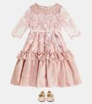 Платье из шифона с оборками Patachou, Pale Pink - фото 2