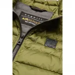 Стеганый жилет bugatti из легкой нейлоновой ткани, оливковый - фото 5