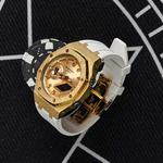 CASIO Ретрофит серия кварцевый механизм ремешок из резины часы унисекс циферблат gold - фото 7