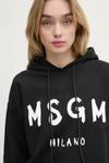 Хлопковая толстовка Msgm, черный - фото 4