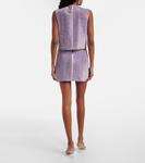 Кольчужный топ Self-Portrait, Liliac - фото 3