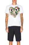 Футболка Comme des Garçons Camouflage, белый - фото