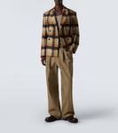 Плиссированные джинсовые брюки с широкими штанинами Dries Van Noten, Stone - фото 2