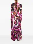 Платье макси с принтом Orchidee и Iride PUCCI, розовый - фото 4