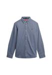 Рубашка Slim Fit на пуговицах Superdry, темно-синий - фото