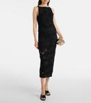 Цветочный топ Rotate, черный - фото 2