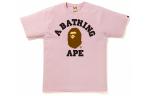 Футболка Bape College A BATHING APE, розовый - фото
