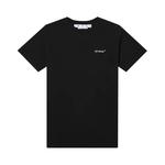 Узкая футболка Off-White Wave Diag, Черный/Белый - фото