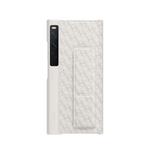 Чехол для телефона HUAWEI, Stand leather protective shell brocade white - фото