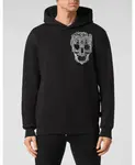 Толстовка с капюшоном в стиле барокко с черепом Philipp Plein, черный - фото 3