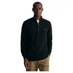 Свитер Gant 8040523 half zip, черный - фото