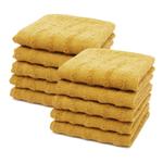 Гостевые полотенца набор  Zollner, желтый - фото