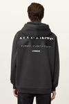 Хлопковая толстовка REDACT Allsaints, черный - фото 2