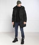 Пуховик мужской Emporio Armani длинный с капюшоном, черный - фото 2