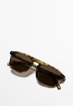 Солнцезащитные очки Massimo Dutti D-FRAME, Mottled Brown - фото 4