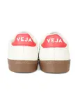 Кожаные кроссовки с логотипом VEJA Kids, белый - фото 4