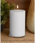 Свеча-Столбик Timberline, 4" x 6" Root Candles, white - фото 2