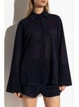 Рубашка с люрексом Oséree, синий - фото 3