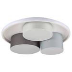 Потолочный светильник Näve Eppan, сталь / алюминий / лен - белый / серый - фото 5