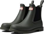 Мужские ботинки Hunter Men's Command Chelsea Rain Boot, оливковый - фото