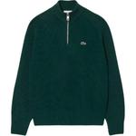 LACOSTE Свитер мужской простой зеленый - фото