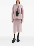 Трикотажная юбка миди JIL SANDER, розовый - фото 2